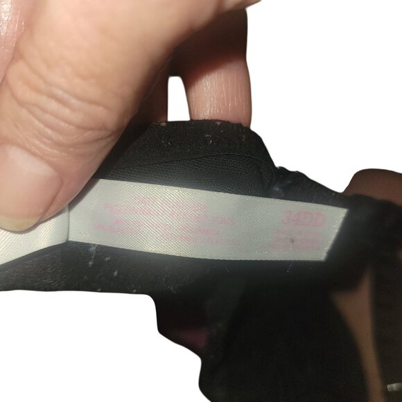 Victorias Secret Pink Black Lace 34DD Push-Up Bra‎ With Adjustable Straps - Picture 6 of 6